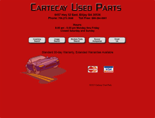 Tablet Screenshot of cartecayusedparts.com